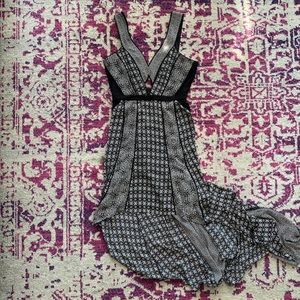 BCBGMaxAzria Cutout High Low Maxi Dress